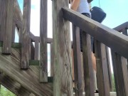 Sex with a beautiful girl in the woods 2/16