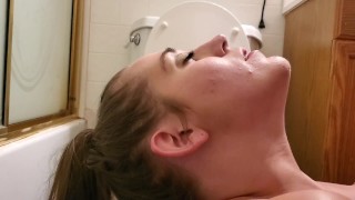 Very Huge Cock Pissing - Fetish MILF Roxy Knight pissing on huge cock and swallowing piss with  creampie - RedTube