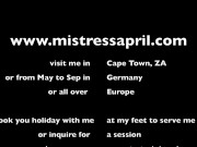 Mistress April Unworthy Slave Brain Rinse 16/16