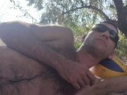 Relaxing in the shade on the beach. 13/16