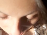 Я проиграла в карты на желание и она захотела, чтобы я её трахнула в лесу и я трахнула. 7/16