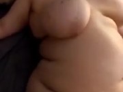 BBW Belly Play Big Tits Slow Motion