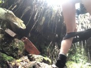 Nature pee in public in my yard! Public piss 11/16