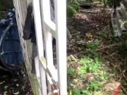 Nature pee in public in my yard! Public piss 3/16