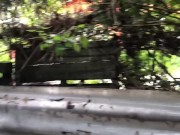 Nature pee in public in my yard! Public piss 4/16