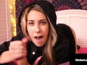 Next Door Cutie Kimber Lee Sucks Strokes & Foot Fucks POV! 6/16