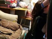 Taylor begs me 2 fuck her whore throat 3/16