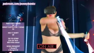 Leaked Onlyfans Live Stream - chubby pale teen VR Gaming in underwear