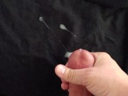 Cumshot during work hours.