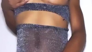 Sexy Ts pornstar BrookeTrixie playing with her bbc *tease
