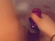 Fucking myself in the bath 