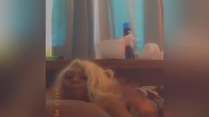 Step mother playing with her phat tight pussy