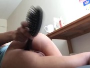 Small girls fucks a hair brush 8/16