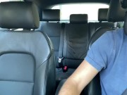 Milf cheating wife cums with Uber guy on the way to the beach 1/16