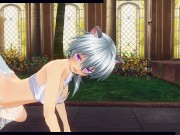 3D HENTAI fucked neko girl in the garden 1/16