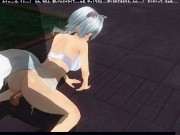 3D HENTAI fucked neko girl in the garden 2/16