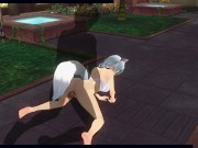 3D HENTAI fucked neko girl in the garden 6/16
