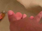 Spreading my toes In the shower 3/16