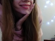 I asked my younger stepbrother to shoot on camera as I show my ass in a Thong and undress 1/16