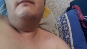 Fat gay anal masturbation and then drinking own jeez from the glass
