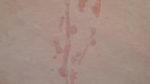 Cumming all over the bed