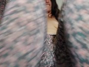 OLD VIDEO PinkMoonLust Cute Horny Camgirl PAWG Slut Plays Floral Yoga Pants Leggings On & Off SLOWLY 15/16