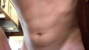 Jerking my big dick for you 