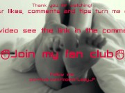 Footjob close up POV, rubbing and jerk off his dick with long toes and made him cum on feet 15/16