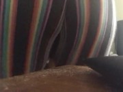 Shaking my ass in rainbow shorts(only fans and snap: babygirl00324) 