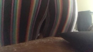 Shaking my ass in rainbow shorts(only fans and snap: babygirl00324) 