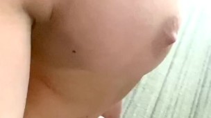 Tits to match the ass. Fucking my ass with my favorite dildo standing. 