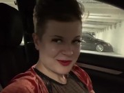 Dominatrix girlfriend wants a quickie in the car. POV, Role-Play, Exhibitionist, Car Sex 1/16