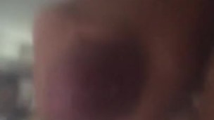 Huge Cum load on camera lens. Volume up!