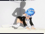 3D HENTAI Fucked in the bedroom Rem from anime RE: Zero 4/16