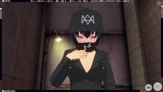 3D HENTAI Watch Dogs: Legion girl masturbating outdoors - RedTube