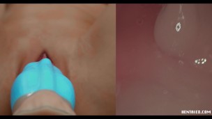 Hentaied - Talia Mint Inside pussy camera cumshot - cosplay hentai girl get full of cum - Creampie!