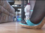 High Heels: Türkis