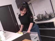 【無】台所で好き勝手に調理されるデカパイちゃん パート1 5/16