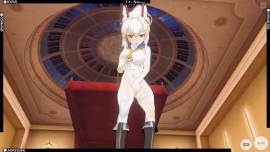 3D HENTAI Ayanami from Azur Lane masturbation and cum