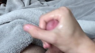 Horny in bed quick poverties jerk off cum blast