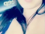 Risky Public Masturbation in Jeep in the Sam’s Club Parking Lot... No Bra, No Panties 6/16