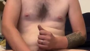 Late Night Cumsplosion! Hot Punk Strokes HUGE cock and Fingers Ass