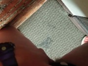 Pissing in the office (camera had trouble focusing)