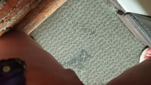Pissing in the office (camera had trouble focusing)