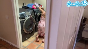 Fucked my step-sister while doing laundry