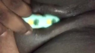 BBW pleasing fat chocolate pussy 