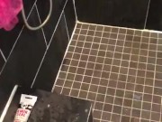 Piss explosion in the shower for a friend 