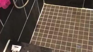 Piss explosion in the shower for a friend 