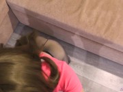 Girlfriend in Tight Sloppy Sucking Big Dick and had Cowgirl Sex - Homemade 10/16