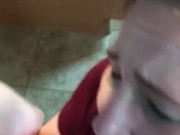 Sub chokes on cock 14/16